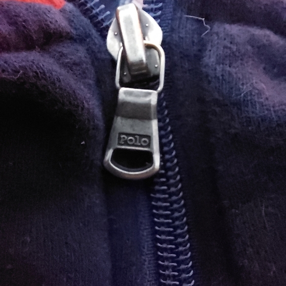 Amazing Ralph Lauren Polo Vintage Y2k Zippered Sweatshirt USA 10 MEN 3XLT - Picture 5 of 5